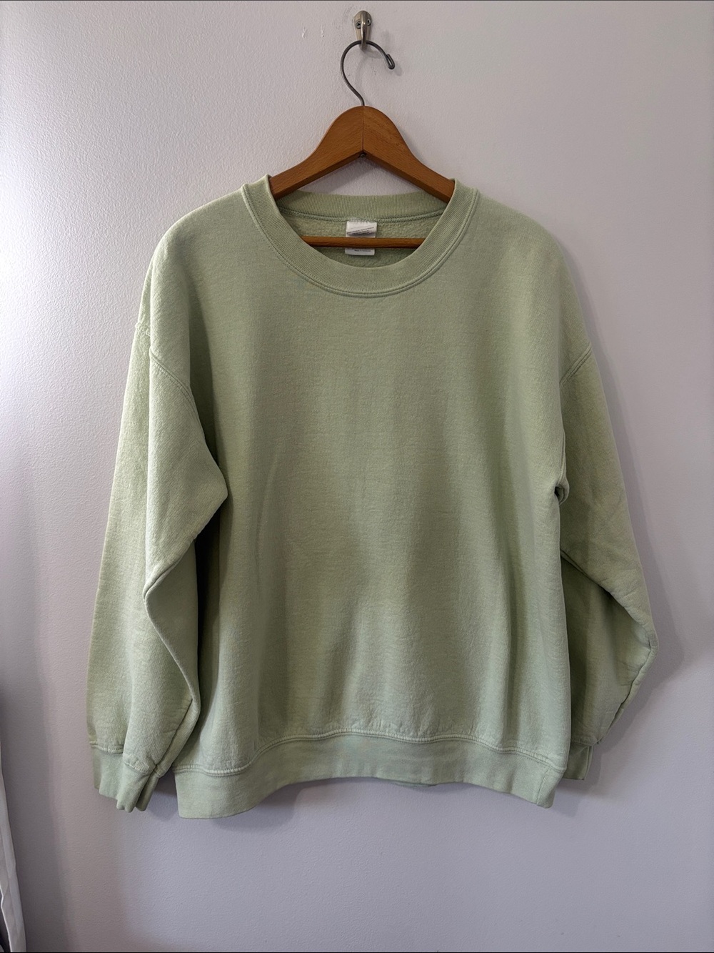 Gildan Men's Crewneck Sweatshirt in Sage Green